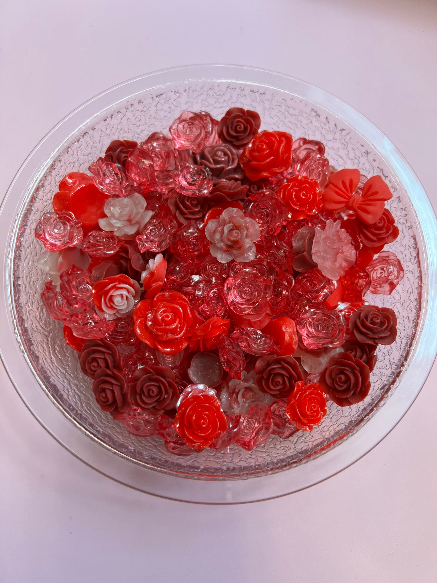 Red Flower Charm Pack