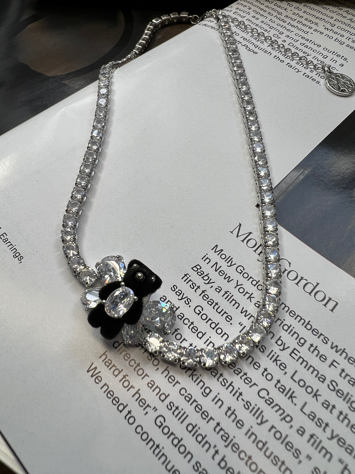Flocked Bear Chocker