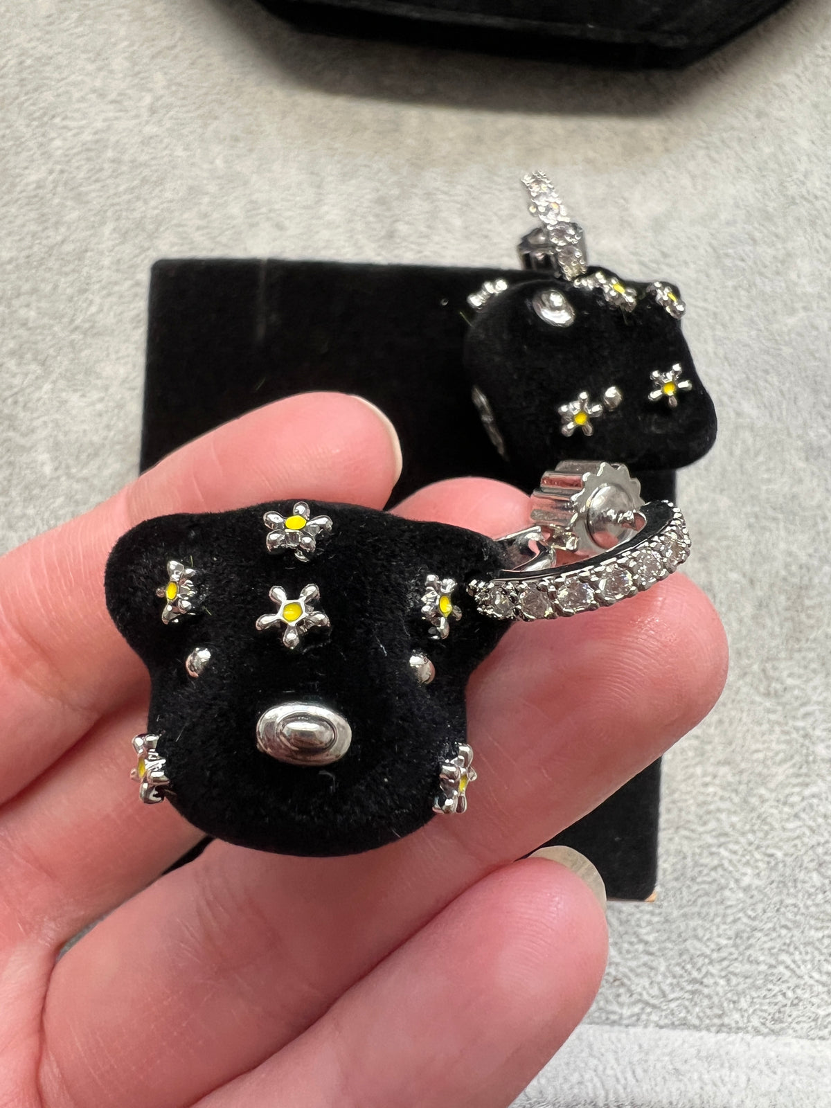 Black Bear Earring